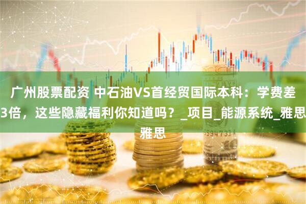 广州股票配资 中石油VS首经贸国际本科：学费差3倍，这些隐藏福利你知道吗？_项目_能源系统_雅思